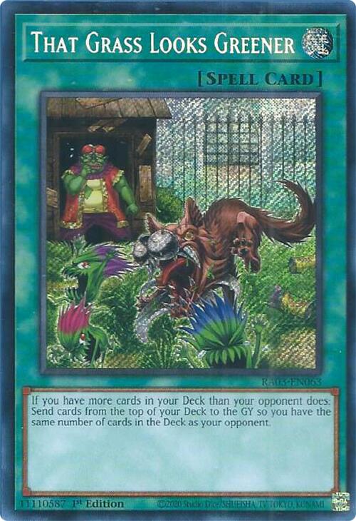 That Grass Looks Greener (Secret Rare) [RA03-EN063] Secret Rare | Total Play