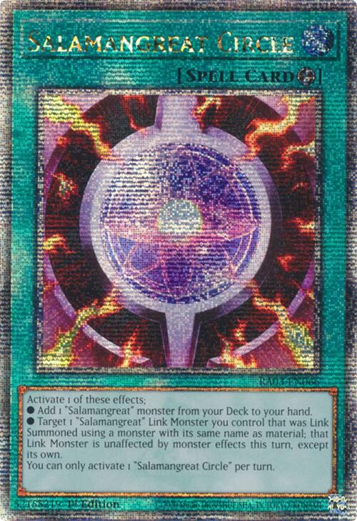 Salamangreat Circle (Quarter Century Secret Rare) [RA03-EN066] Quarter Century Secret Rare | Total Play