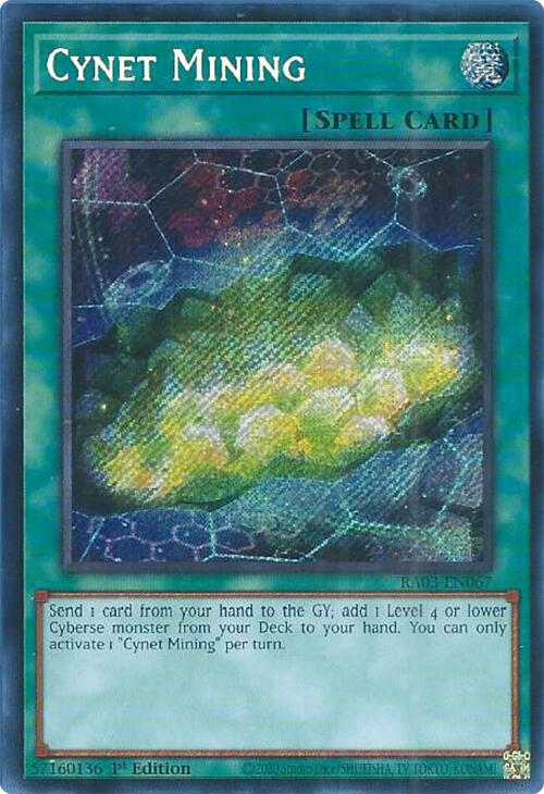 Cynet Mining (Secret Rare) [RA03-EN067] Secret Rare | Total Play