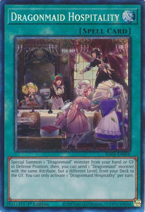 Dragonmaid Hospitality (CR) [RA03-EN068] Prismatic Collector's Rare | Total Play