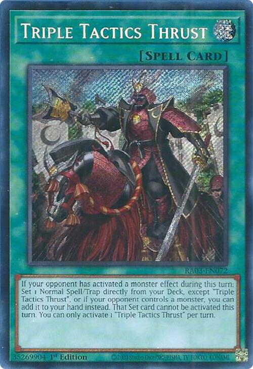 Triple Tactics Thrust (Secret Rare) [RA03-EN072] Secret Rare | Total Play