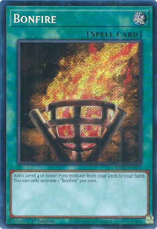 Bonfire (Secret Rare) [RA03-EN073] Secret Rare | Total Play