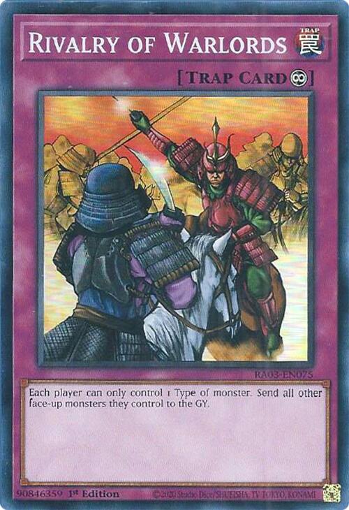 Rivalry of Warlords [RA03-EN075] Super Rare | Total Play