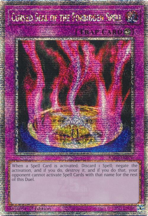 Cursed Seal of the Forbidden Spell (Quarter Century Secret Rare) [RA03-EN076] Quarter Century Secret Rare | Total Play