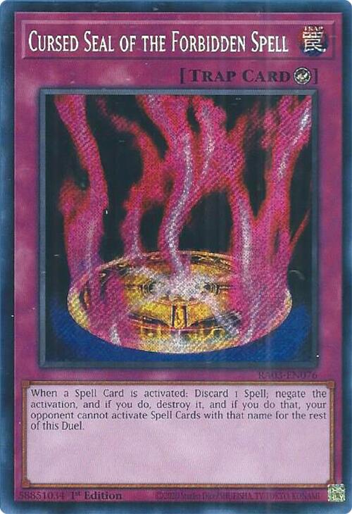 Cursed Seal of the Forbidden Spell (Secret Rare) [RA03-EN076] Secret Rare | Total Play