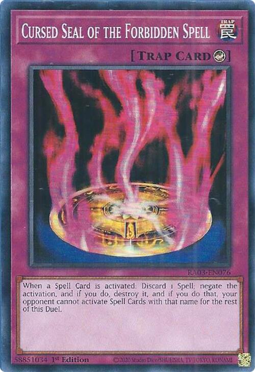 Cursed Seal of the Forbidden Spell [RA03-EN076] Super Rare | Total Play