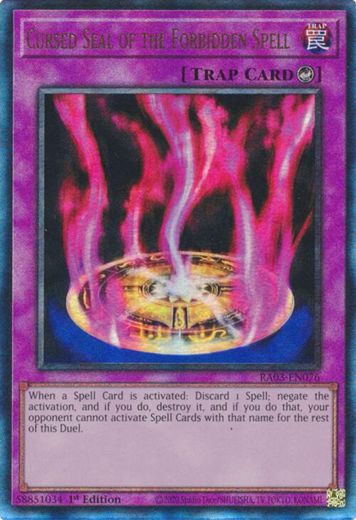 Cursed Seal of the Forbidden Spell (UTR) [RA03-EN076] Prismatic Ultimate Rare | Total Play