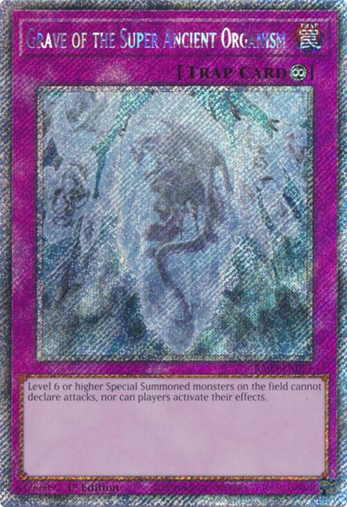 Grave of the Super Ancient Organism (Platinum Secret Rare) [RA03-EN077] Platinum Secret Rare | Total Play