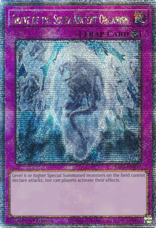 Grave of the Super Ancient Organism (Quarter Century Secret Rare) [RA03-EN077] Quarter Century Secret Rare | Total Play