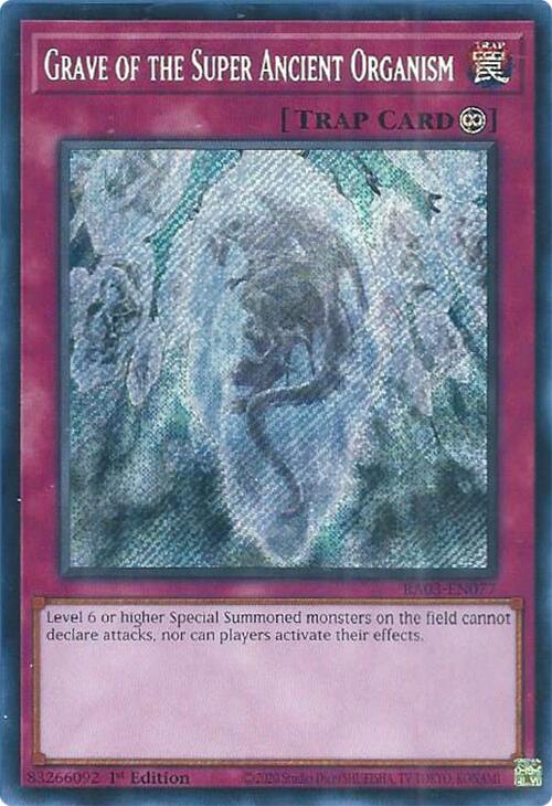 Grave of the Super Ancient Organism (Secret Rare) [RA03-EN077] Secret Rare | Total Play