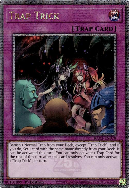 Trap Trick (Quarter Century Secret Rare) [RA03-EN078] Quarter Century Secret Rare | Total Play