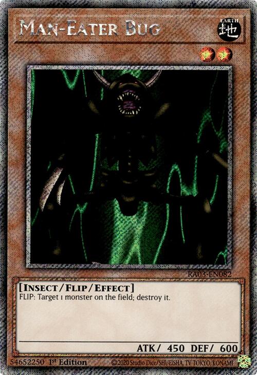 Man-Eater Bug (Platinum Secret Rare) [RA03-EN082] Platinum Secret Rare | Total Play