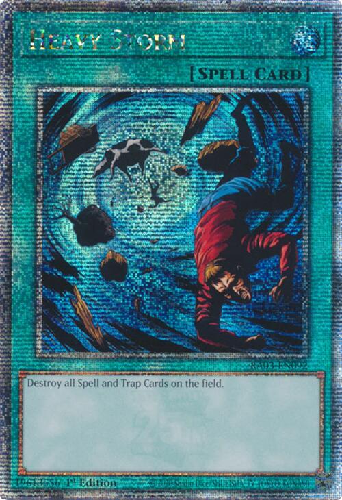 Heavy Storm (Quarter Century Secret Rare) [RA03-EN092] Quarter Century Secret Rare | Total Play