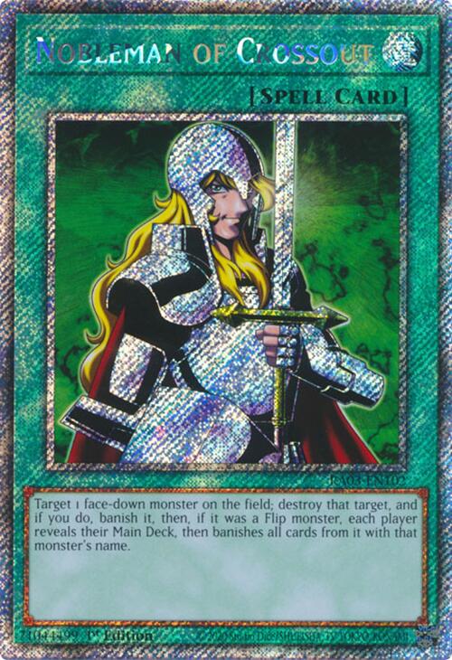 Nobleman of Crossout (Platinum Secret Rare) [RA03-EN102] Platinum Secret Rare | Total Play