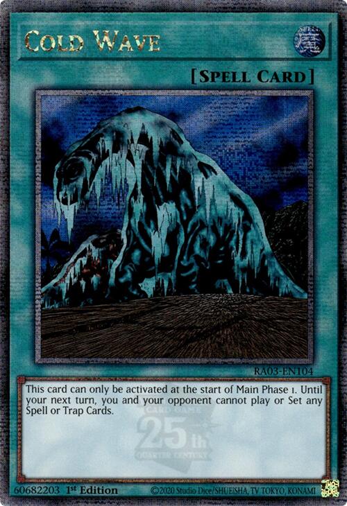 Cold Wave (Quarter Century Secret Rare) [RA03-EN104] Quarter Century Secret Rare | Total Play