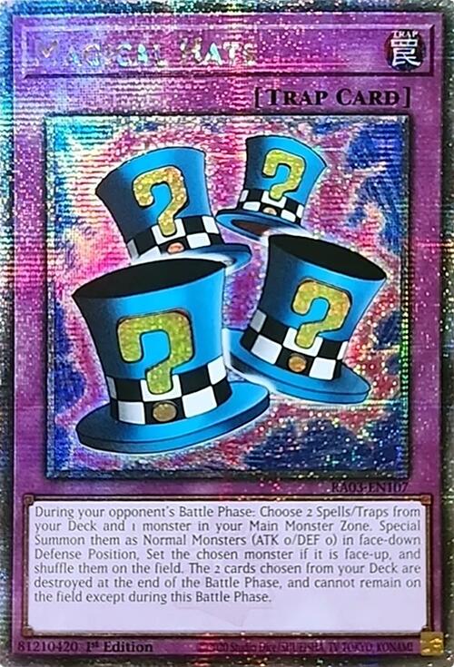 Magical Hats (Quarter Century Secret Rare) [RA03-EN107] Quarter Century Secret Rare | Total Play