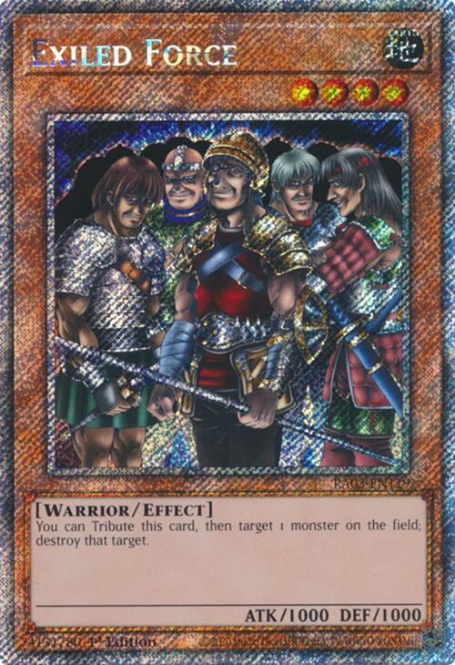 Exiled Force (Platinum Secret Rare) [RA03-EN119] Platinum Secret Rare | Total Play