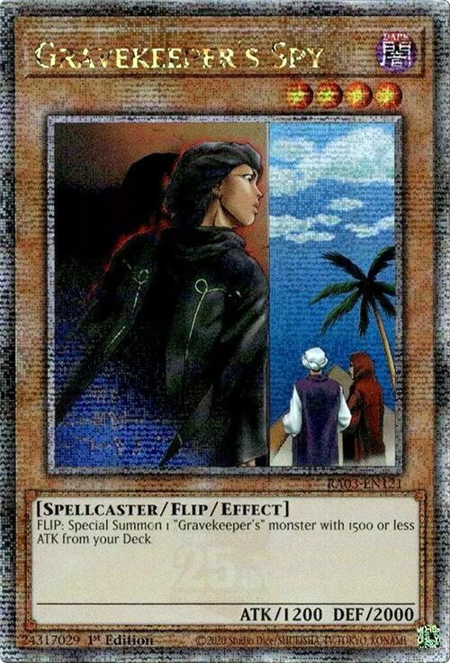 Gravekeeper's Spy (Quarter Century Secret Rare) [RA03-EN121] Quarter Century Secret Rare | Total Play