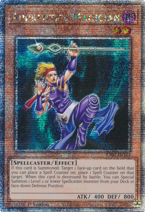 Apprentice Magician (Quarter Century Secret Rare) [RA03-EN124] Quarter Century Secret Rare | Total Play