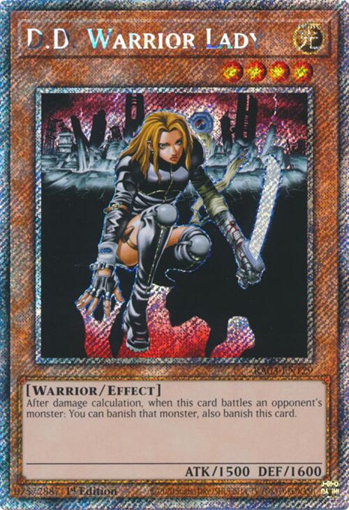 D.D. Warrior Lady (Platinum Secret Rare) [RA03-EN129] Platinum Secret Rare | Total Play