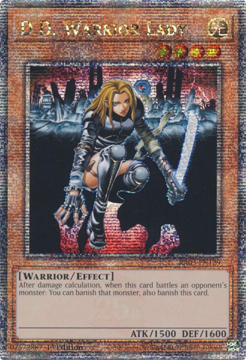 D.D. Warrior Lady (Quarter Century Secret Rare) [RA03-EN129] Quarter Century Secret Rare | Total Play