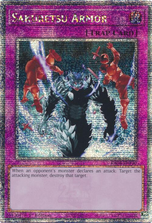 Sakuretsu Armor (Quarter Century Secret Rare) [RA03-EN130] Quarter Century Secret Rare | Total Play