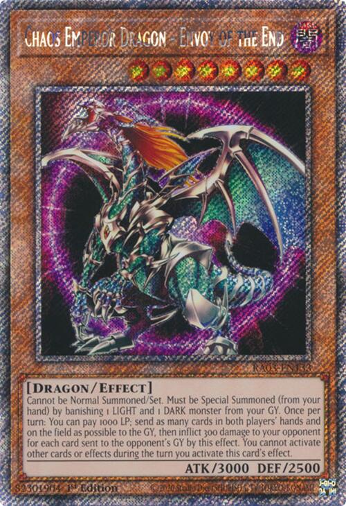 Chaos Emperor Dragon - Envoy of the End (Platinum Secret Rare) [RA03-EN133] Platinum Secret Rare | Total Play