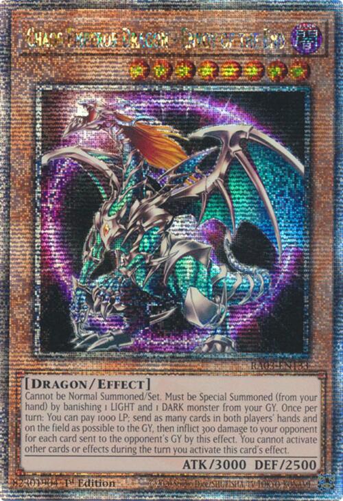 Chaos Emperor Dragon - Envoy of the End (Quarter Century Secret Rare) [RA03-EN133] Quarter Century Secret Rare | Total Play