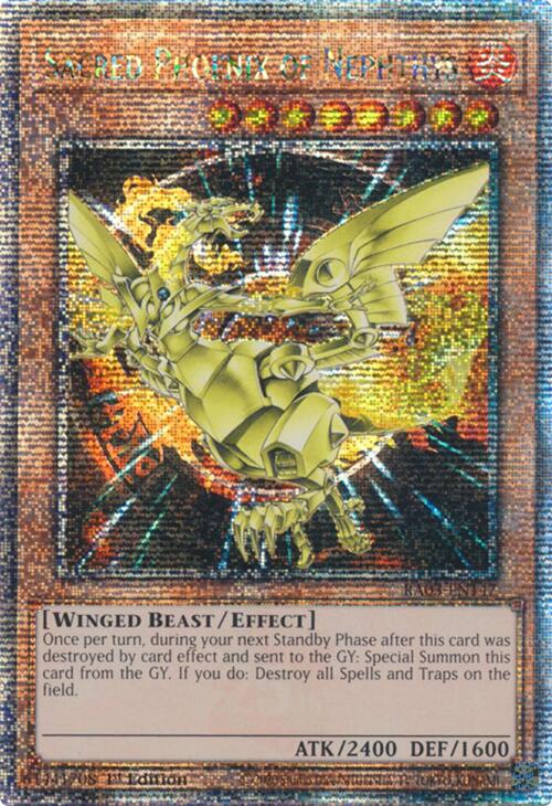 Sacred Phoenix of Nephthys (Quarter Century Secret Rare) [RA03-EN147] Quarter Century Secret Rare | Total Play