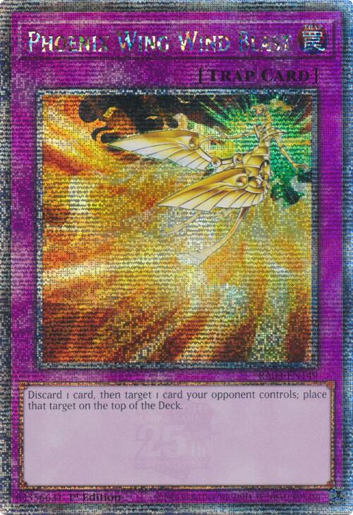 Phoenix Wing Wind Blast (Quarter Century Secret Rare) [RA03-EN149] Quarter Century Secret Rare | Total Play