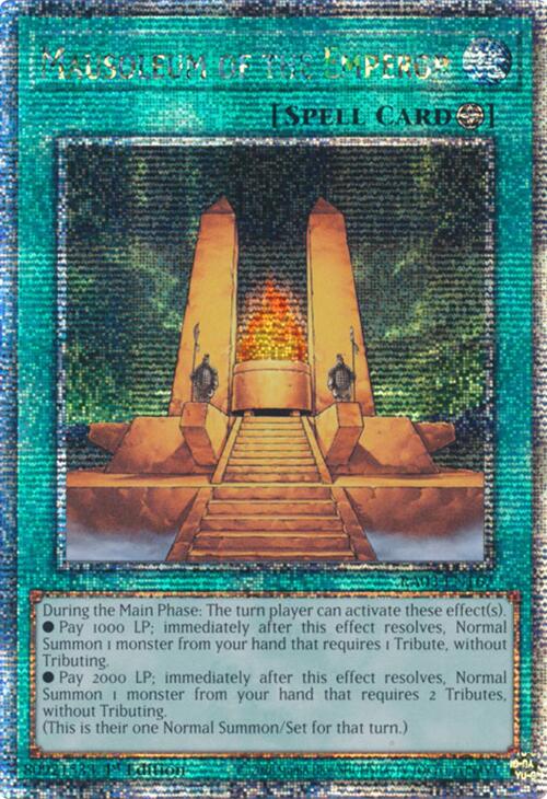 Mausoleum of the Emperor (Quarter Century Secret Rare) [RA03-EN167] Quarter Century Secret Rare | Total Play