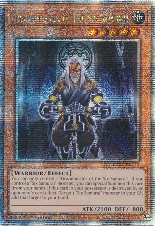 Grandmaster of the Six Samurai (Quarter Century Secret Rare) [RA03-EN174] Quarter Century Secret Rare | Total Play