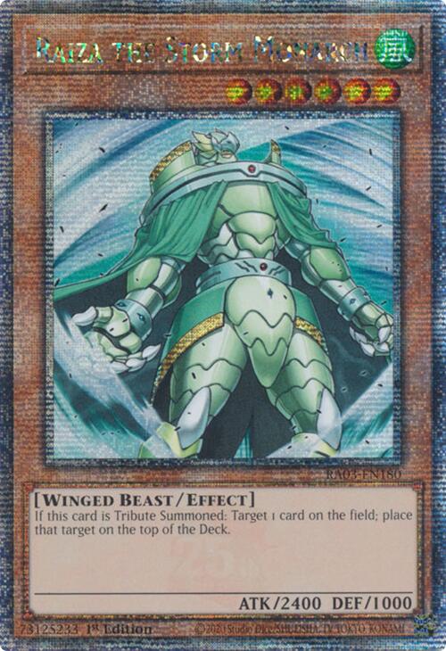 Raiza the Storm Monarch (Quarter Century Secret Rare) [RA03-EN180] Quarter Century Secret Rare | Total Play