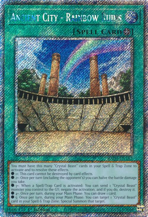 Ancient City - Rainbow Ruins (Platinum Secret Rare) [RA03-EN181] Platinum Secret Rare | Total Play