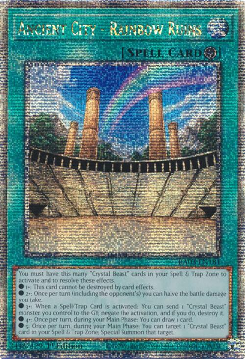 Ancient City - Rainbow Ruins (Quarter Century Secret Rare) [RA03-EN181] Quarter Century Secret Rare | Total Play