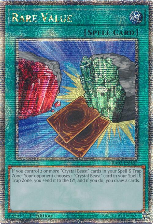 Rare Value (Quarter Century Secret Rare) [RA03-EN182] Quarter Century Secret Rare | Total Play