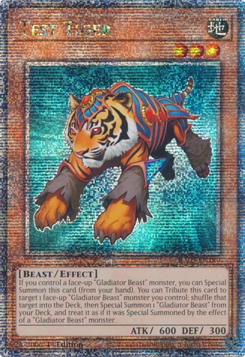 Test Tiger (Quarter Century Secret Rare) [RA03-EN189] Quarter Century Secret Rare | Total Play