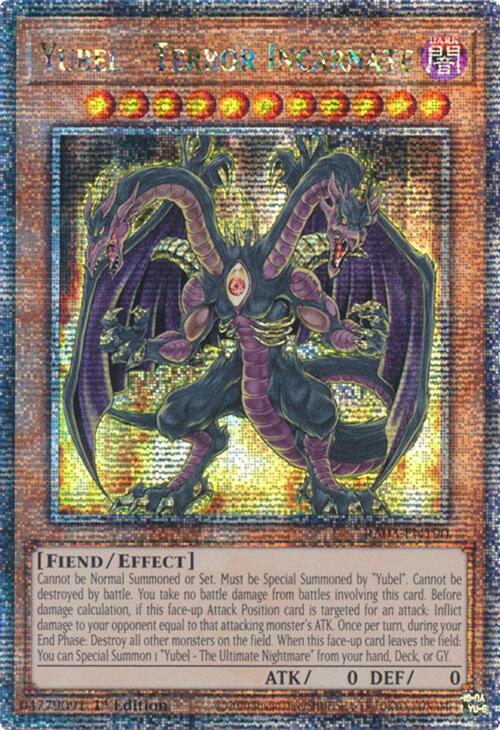 Yubel - Terror Incarnate (Quarter Century Secret Rare) [RA03-EN190] Quarter Century Secret Rare | Total Play