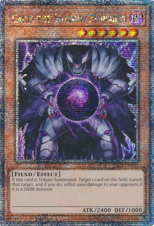 Caius the Shadow Monarch (Quarter Century Secret Rare) [RA03-EN194] Quarter Century Secret Rare | Total Play