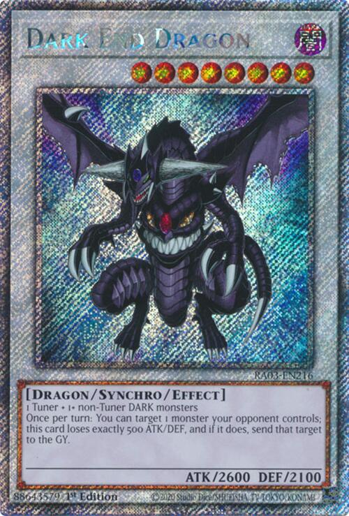 Dark End Dragon (Platinum Secret Rare) [RA03-EN216] Platinum Secret Rare | Total Play