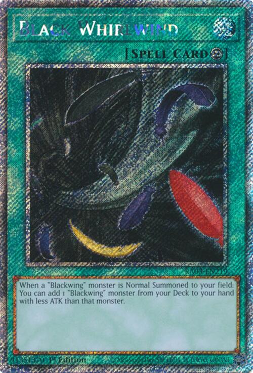 Black Whirlwind (Platinum Secret Rare) [RA03-EN219] Platinum Secret Rare | Total Play