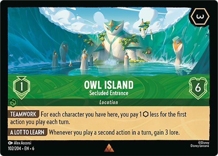 Owl Island - Secluded Entrance (102/204) [Azurite Sea] | Total Play