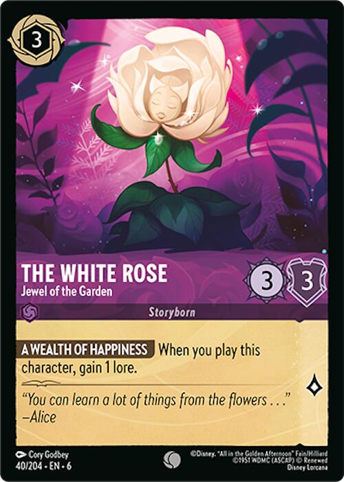 The White Rose - Jewel of the Garden (40/204) [Azurite Sea] | Total Play