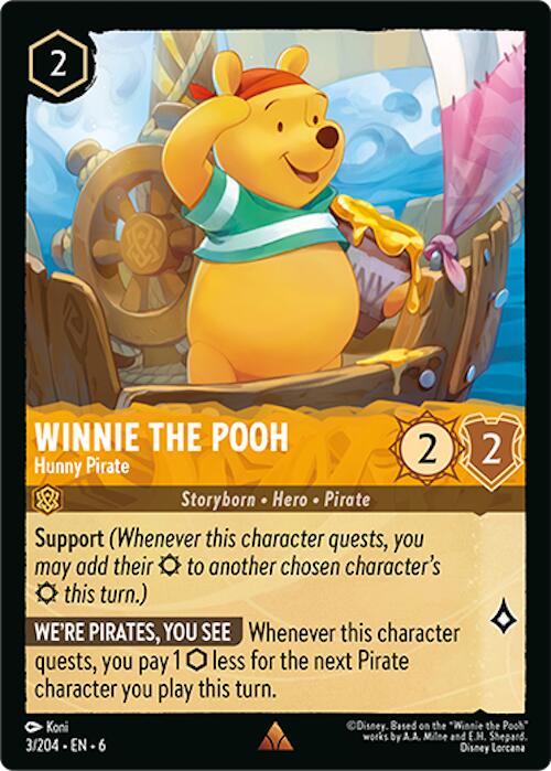 Winnie the Pooh - Hunny Pirate (3/204) [Azurite Sea] | Total Play