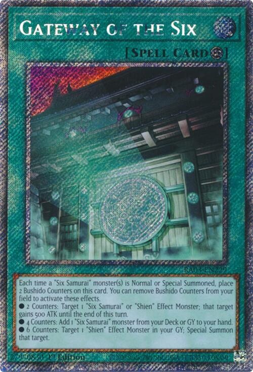 Gateway of the Six (Platinum Secret Rare) [RA03-EN229] Platinum Secret Rare | Total Play