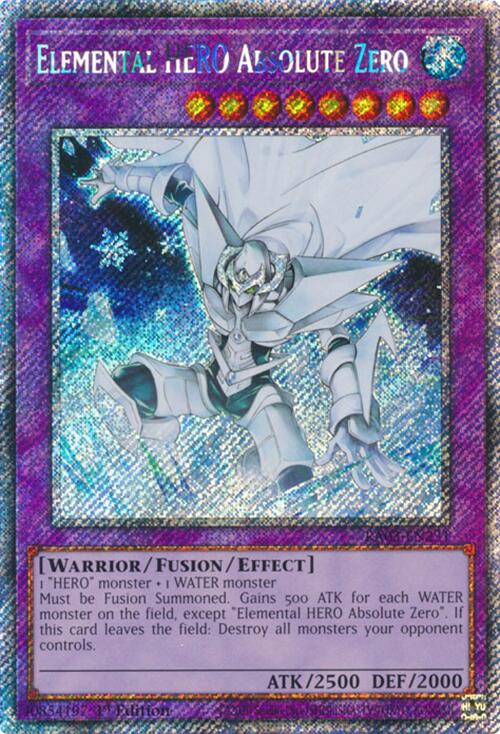 Elemental HERO Absolute Zero (Platinum Secret Rare) [RA03-EN231] Platinum Secret Rare | Total Play