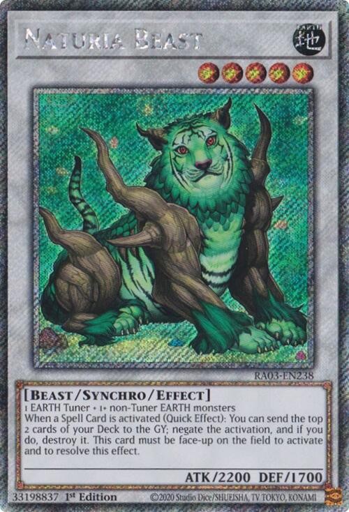 Naturia Beast (Platinum Secret Rare) [RA03-EN238] Platinum Secret Rare | Total Play