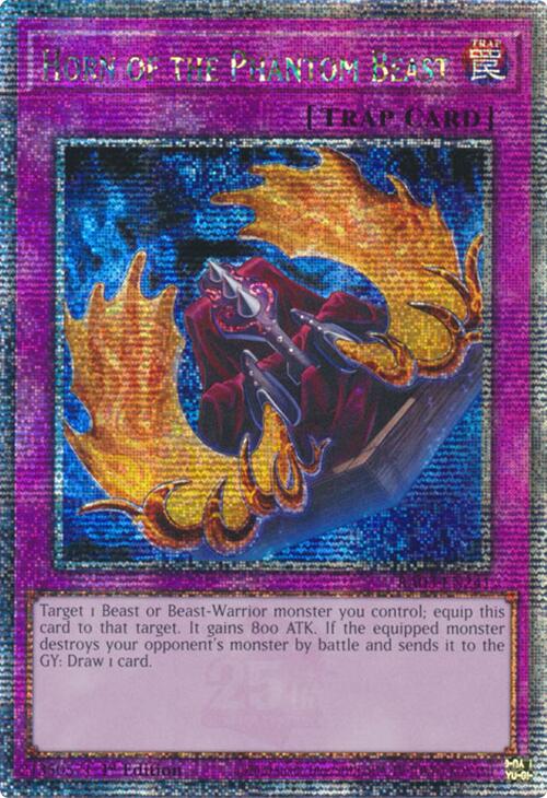 Horn of the Phantom Beast (Quarter Century Secret Rare) [RA03-EN241] Quarter Century Secret Rare | Total Play