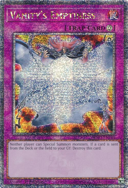 Vanity's Emptiness (Quarter Century Secret Rare) [RA03-EN246] Quarter Century Secret Rare | Total Play