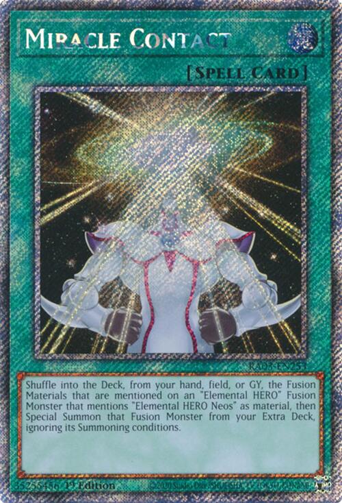 Miracle Contact (Platinum Secret Rare) [RA03-EN253] Platinum Secret Rare | Total Play